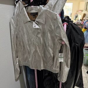 INC International Concepts Metallic Silver Women's Jacket